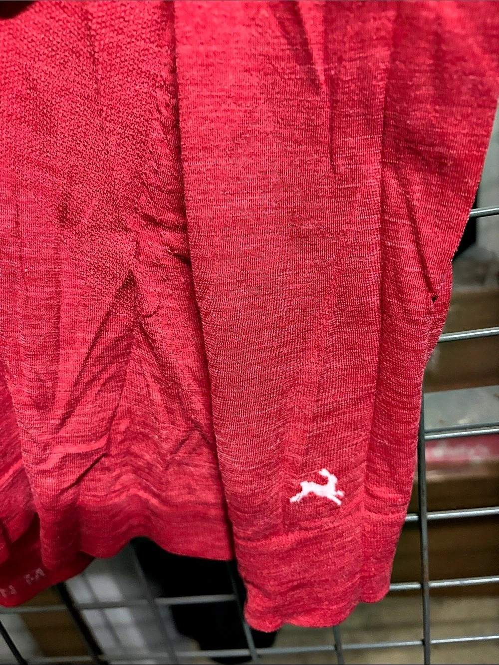 Tracksmith Long Sleeve Athletic Shirt Red Size M - Picture 3 of 4